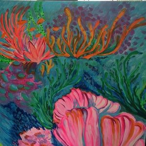 Lilly Pulitzer inspired painting